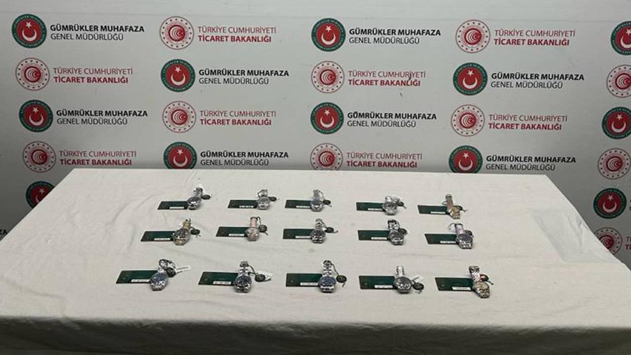 75 milyon lira değerinde saat kaçakçılığı engellendi
