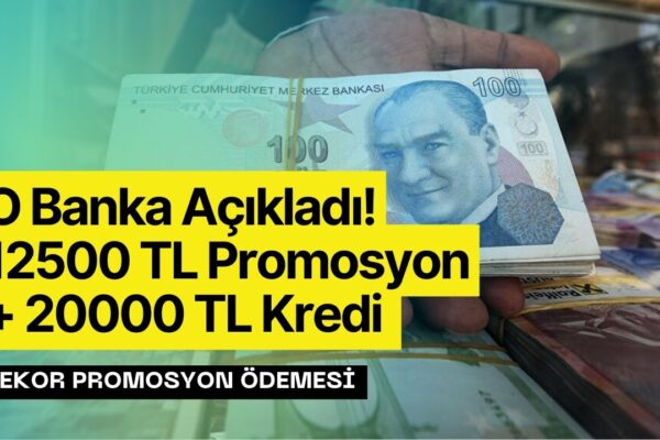 7500 TL Maaş Alanların Dikkatine! 12500 TL Emekli Promosyonuna Ek 20000 TL Kredi Veriliyor