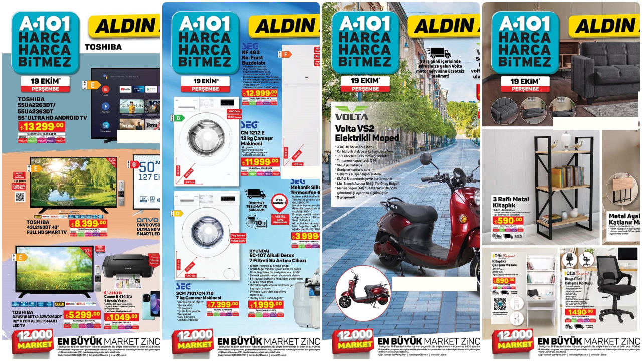 a101 19 ekim 2023 İndirim kataloğu İşte a101de aldın aldın perşembe fırsatları