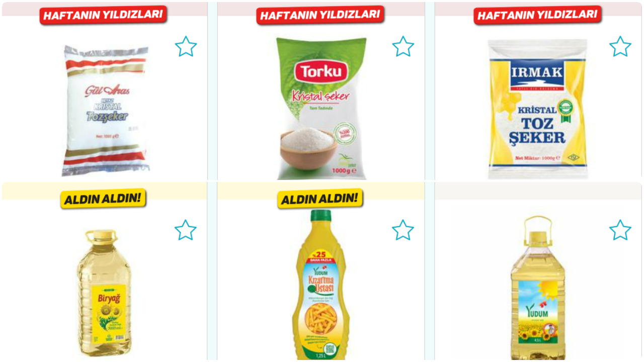 a101de ayçiçek yağları 3950 tl toz Şekerler 2850 tlden dev İndirimlerle raflarda İşte 15 ekim Çılgın a101 fırsatları