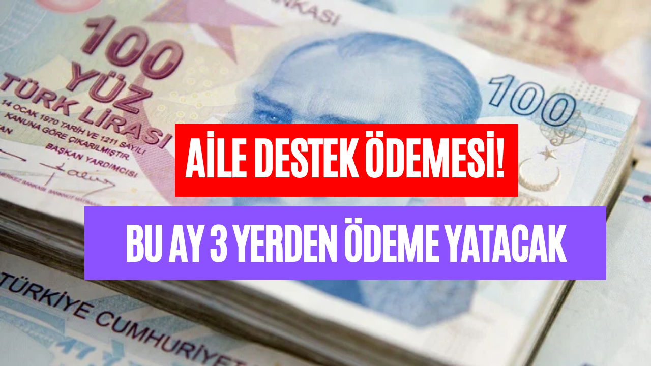 aile destek Ödemesine İki sosyal yardım parası eklendi ekim ayında Üç farklı yerden para yatacak