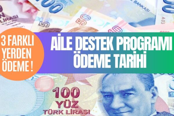 Aile Destek Programı Kasım Ayı Ödeme Takvimi! 1250 + 650 + 260 TL Ödeme Aynı Anda Yapılacak