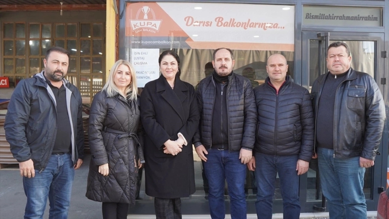 ak parti edirne İl başkanı belgin İba sanayi esnafını ziyaret etti