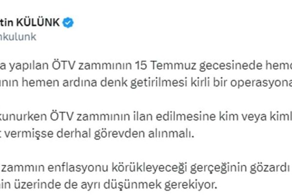 Akaryakıt ÖTV Zammına AKP’li İsimden Tepki
