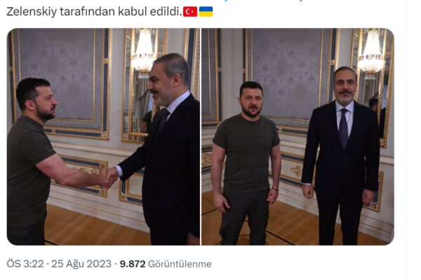 Bakan Hakan Fidan, Kiev’de Zelenski Ziyaretinde