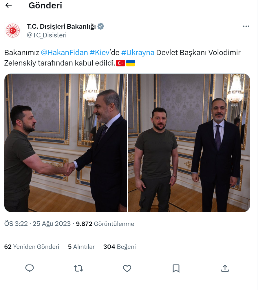 bakan hakan fidan kievde zelenski ziyaretinde