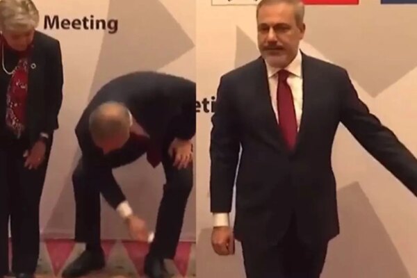 Bakan Hakan Fidan Türk Bayrağını Yerde Bırakmadı, O Anlar Viral Oldu