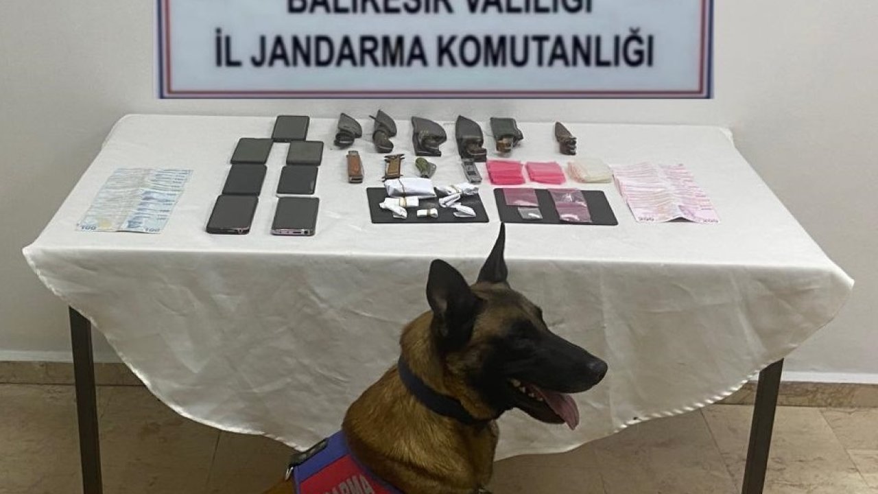 balıkesirde büyük uyuşturucu operasyonu 7 Şüpheli tutuklandı