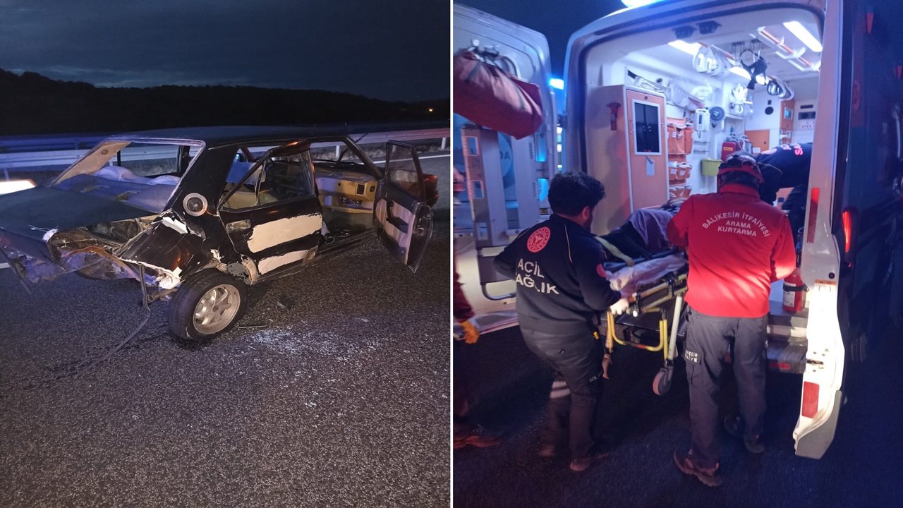 balıkesirde trafik kazası 5 kişi yaralandı
