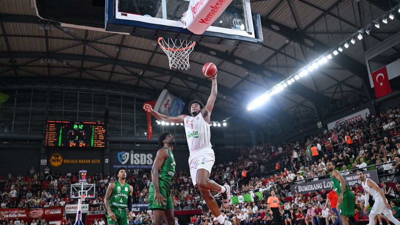 basketbol süper ligde bursaspor İnfo yatırım pınar karşıyakaya mağlup oldu