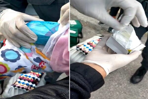 Bebeğin Üzerine Uyuşturucu Gizlediler: Şüpheliler Tutuklandı