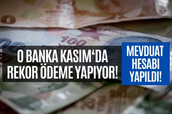 Belli Oldu! Kasım Ayında En Yüksek Mevduatı O Banka Veriyor