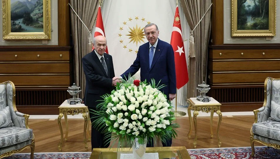 beştepedeki erdoğan-bahçeli görüşmesi son buldu