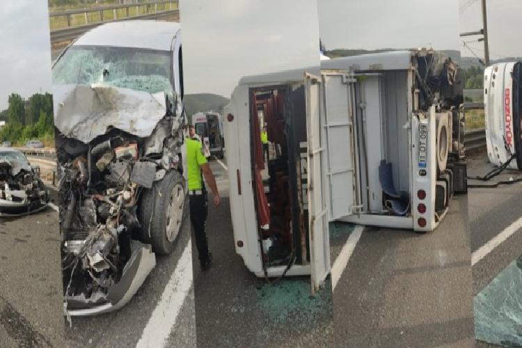 bilecikte trafik kazası 11 yaralı