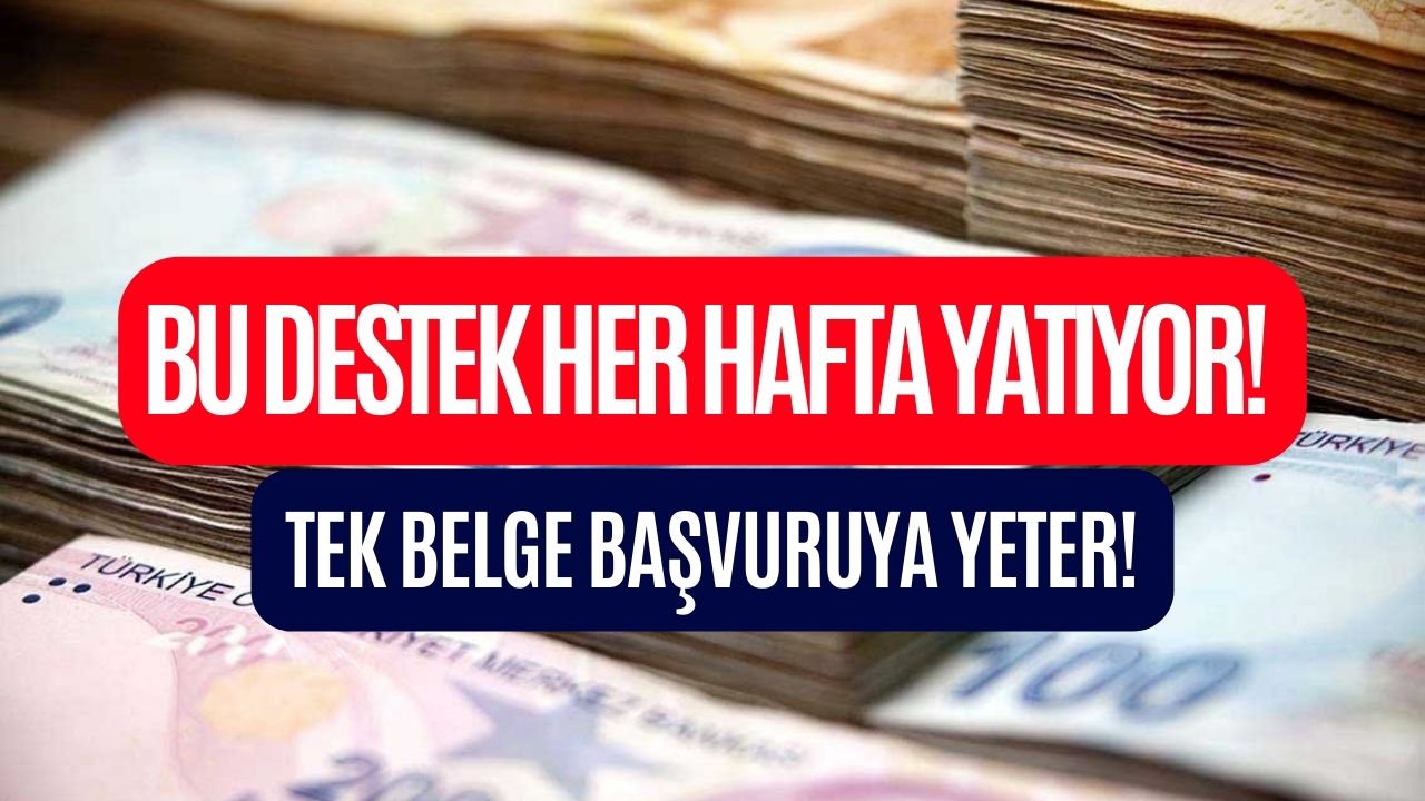 bu belgeye sahip olup başvuru yapan herkesin hesabına 2 gün sonra para yatacak