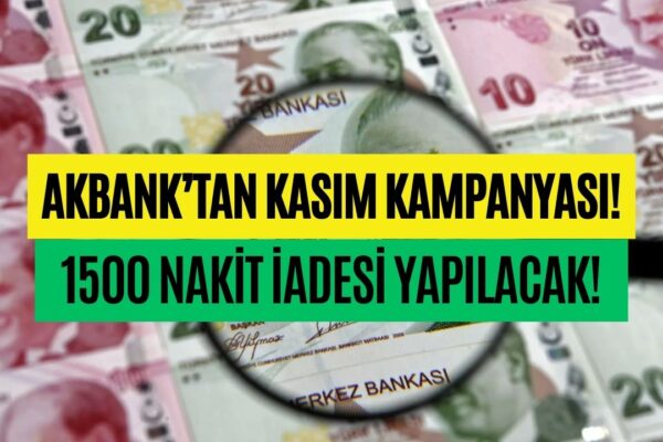 Bu Davet Koduyla Akbank Mobil Uygulamasını İndirene 1500 TL Nakit Ödül Verilecek!