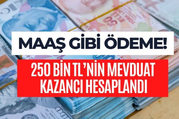 Bu Hafta Bankaya 250000 Lira Yatırana Katmerli Kazanç! 32 Günde Maaş Gibi Ödeme