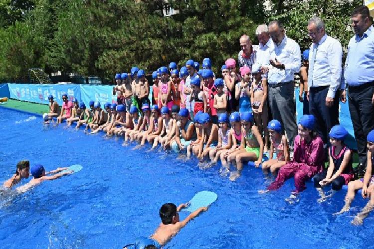 bursada okul bahçelerinde serinleten eğitim