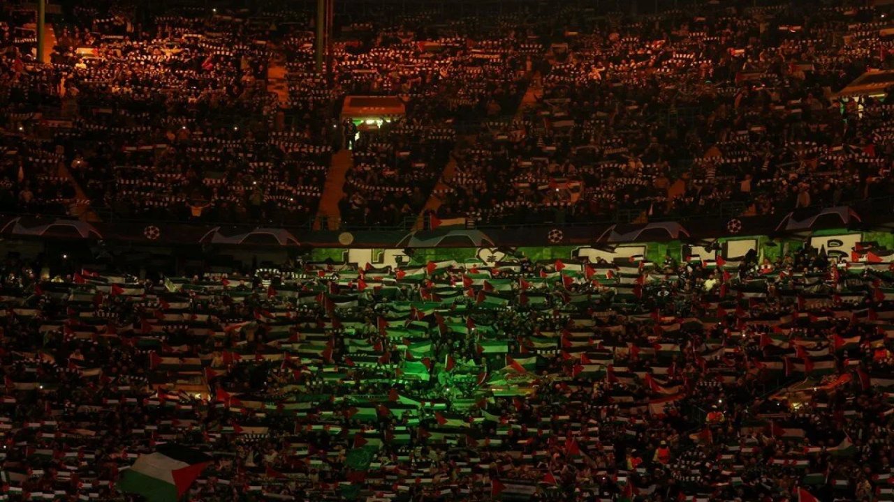 celtic taraftarını yasak bile engelleyemedi geceye damga vurdular