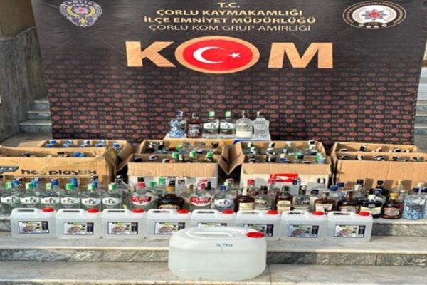 Çok Sayıda Gümrük Kaçağı İçki Ele Geçirildi