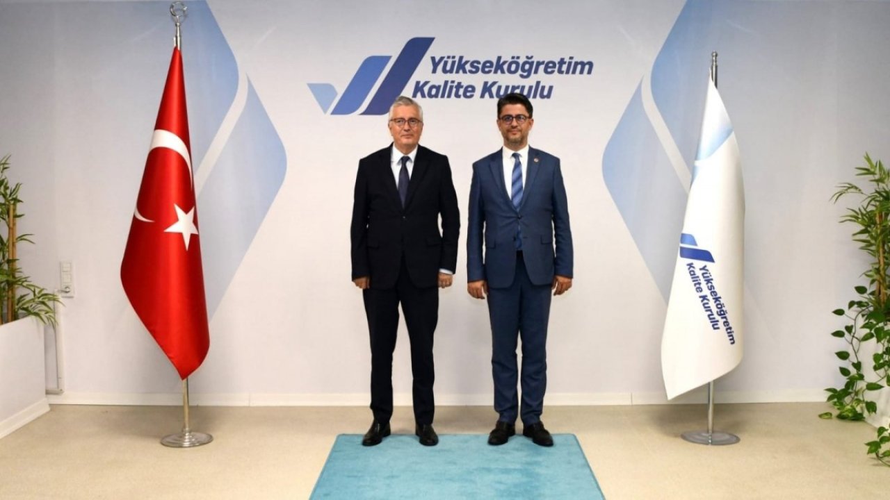 ÇomÜ rektörü erenoğlu yÖkak başkanı kocabıçakı ziyaret etti
