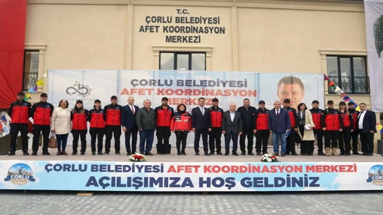 Çorluda afet koordinasyon merkezi hizmete girdi