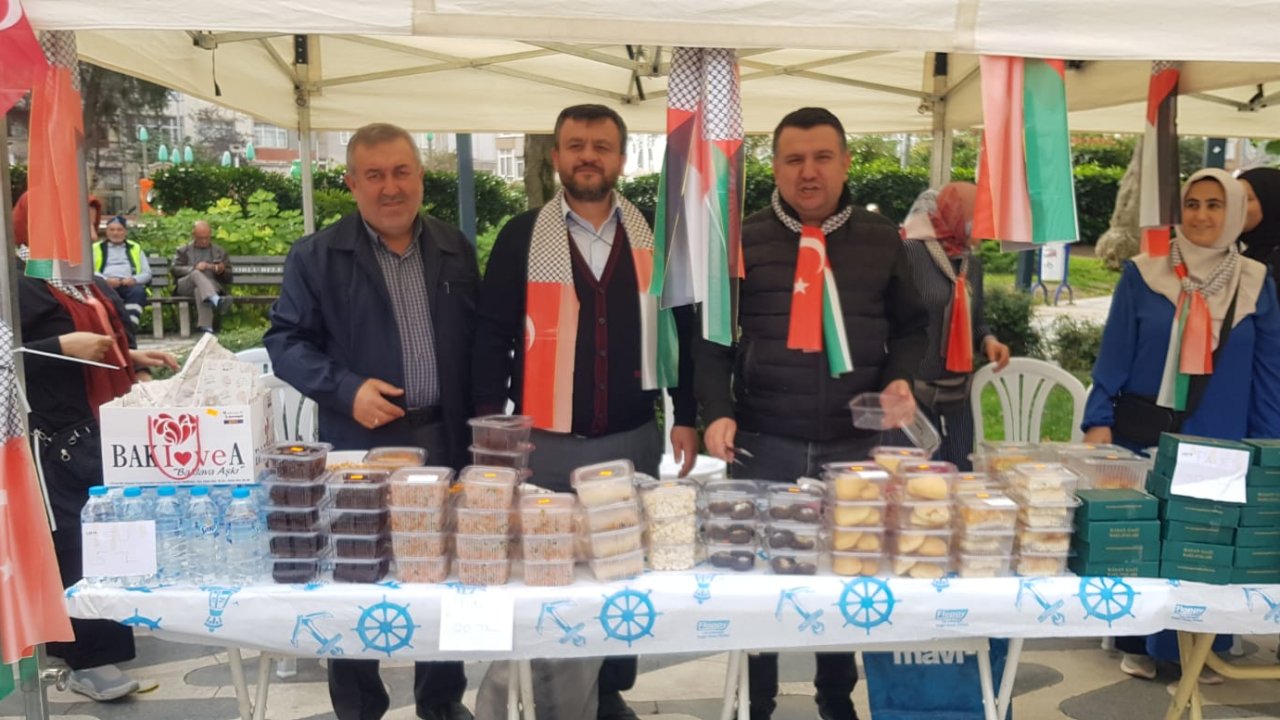 Çorluda filistine destek İçin kermesi