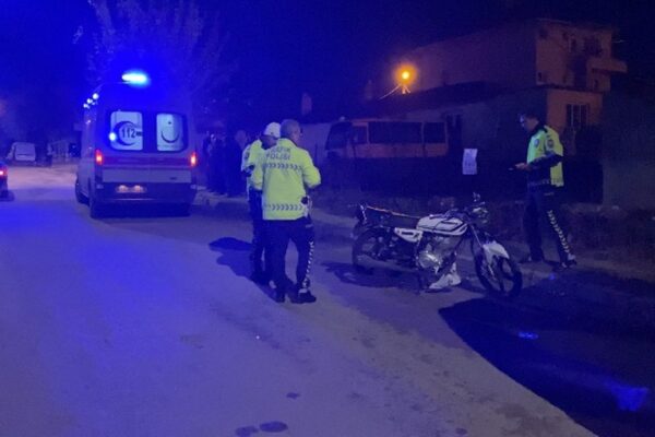 Devrilen Motosikletin Sürücüsü Yaralandı