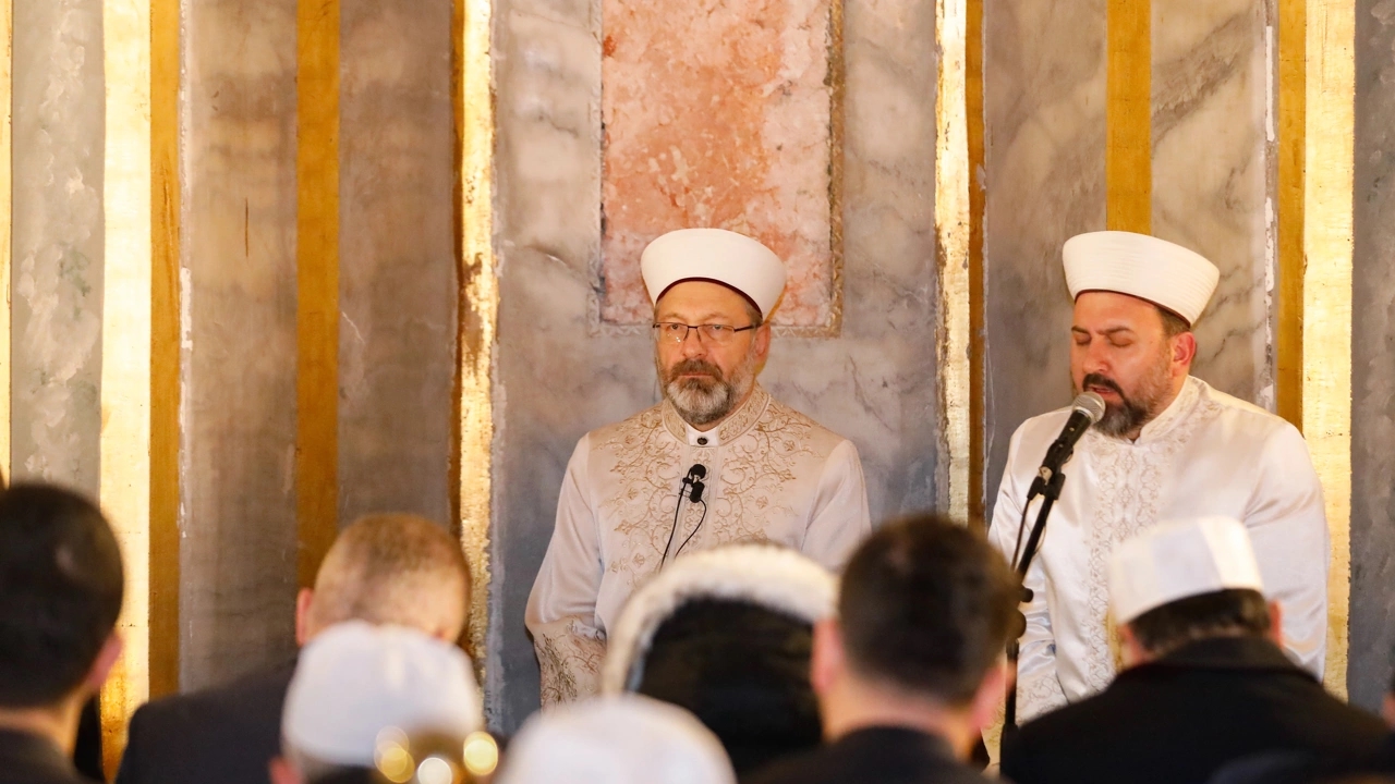 diyanet İşleri başkan filistine dua buluşmasına katıldı
