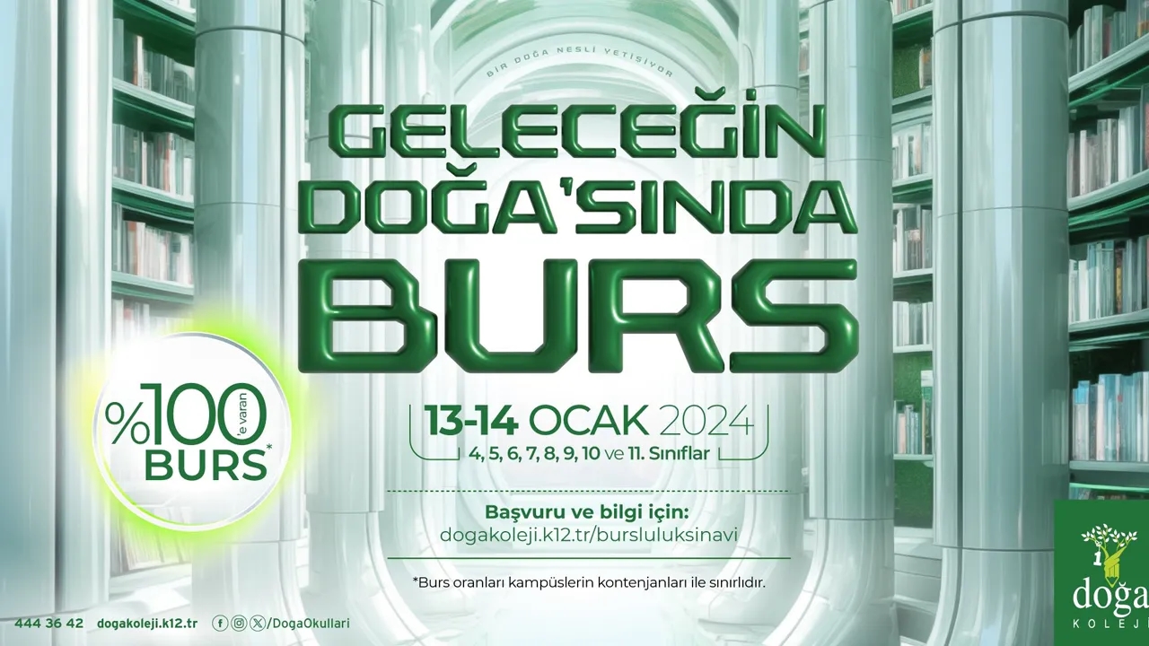 doğa koleji bursluluk sınavı 13-14 ocakta yapılacak