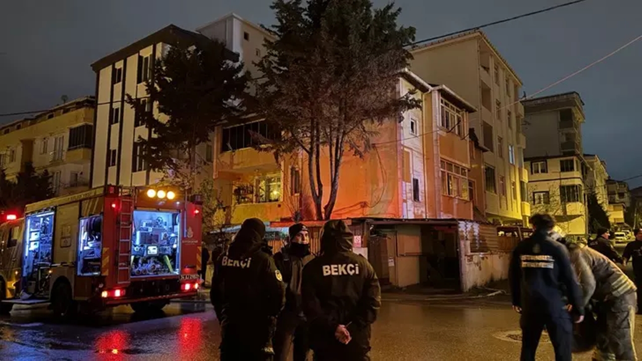 doğal gaz borusu patlayınca 3 katlı binada yangın Çıktı