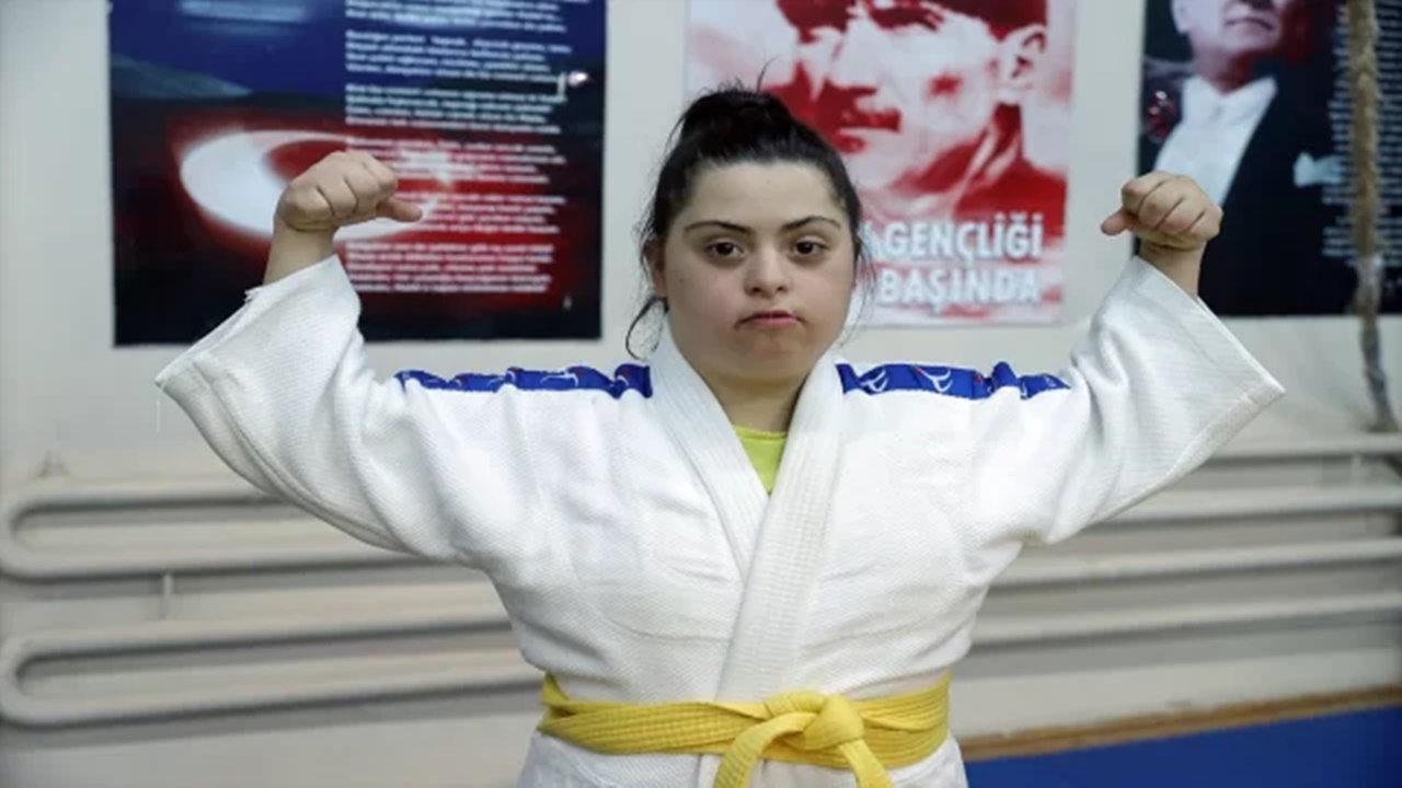 down sendromlu milli judocu bengi aleyna Şampiyonluk İstiyor