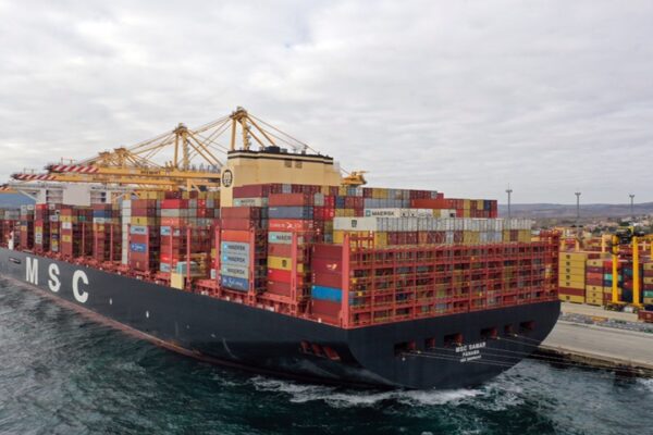 Dünyanın En Büyük Konteyner Gemisi “MSC Türkiye” Tekirdağ’a Geldi