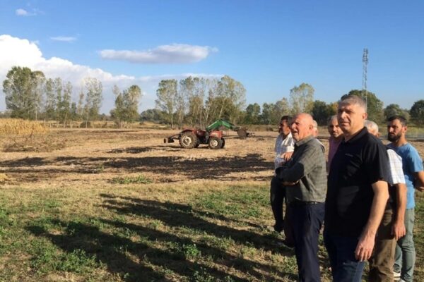 Edirne Tarım ve Orman Müdürü Yangında Zarar Gören Çiftliğe Ziyaret Gerçekleştirdi
