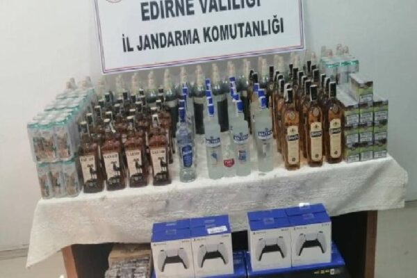 Edirne’de 510 bin liralık kaçak gereç yakalandı