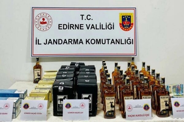 Edirne’de Çok Miktarda Kaçak Ürün Ele Geçirildi