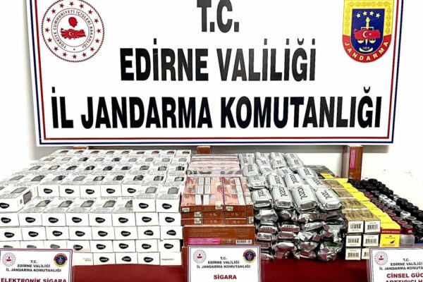 Edirne’de Çok Sayıda Kaçak Ürün Ele Geçirildi