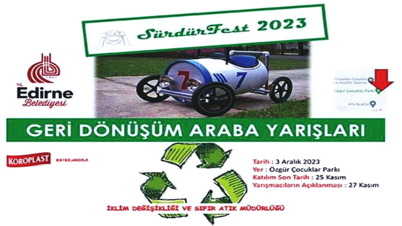 edirnede geri dönüşüm araba yarışları gerçekleştirilecek