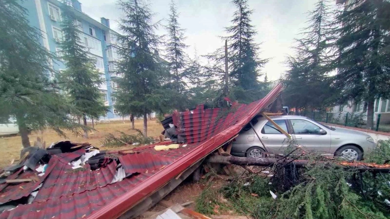 edirnede Şiddetli fırtına hayatı olumsuz etkiliyor