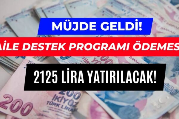 Ekim Ayı Aile Destek Parası! Ekim Ayında 2125 Lira Ödeme Yatacak