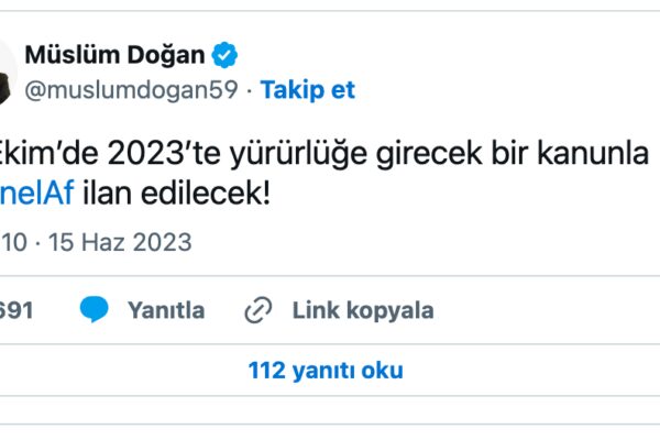 Eski Bakan 29 Ekim’de Genel Af İlan Edileceğini İddia Etti