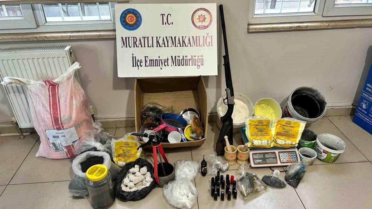 evinde barut satışı yapan Şüpheli gözaltına alındı