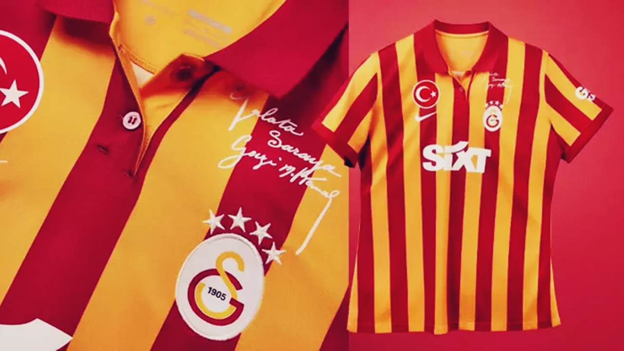 galatasaray cumhuriyetin 100 yılına Özel tasarım formasını tanıttı