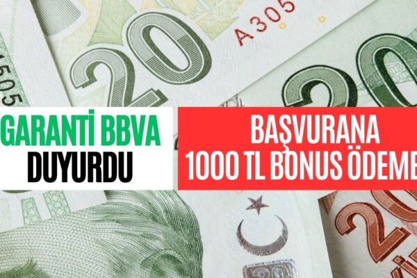 Garanti BBVA Herkese 1000 TL Dağıtıyor! Telefondan 1 Dakikada Başvurmak Yetiyor