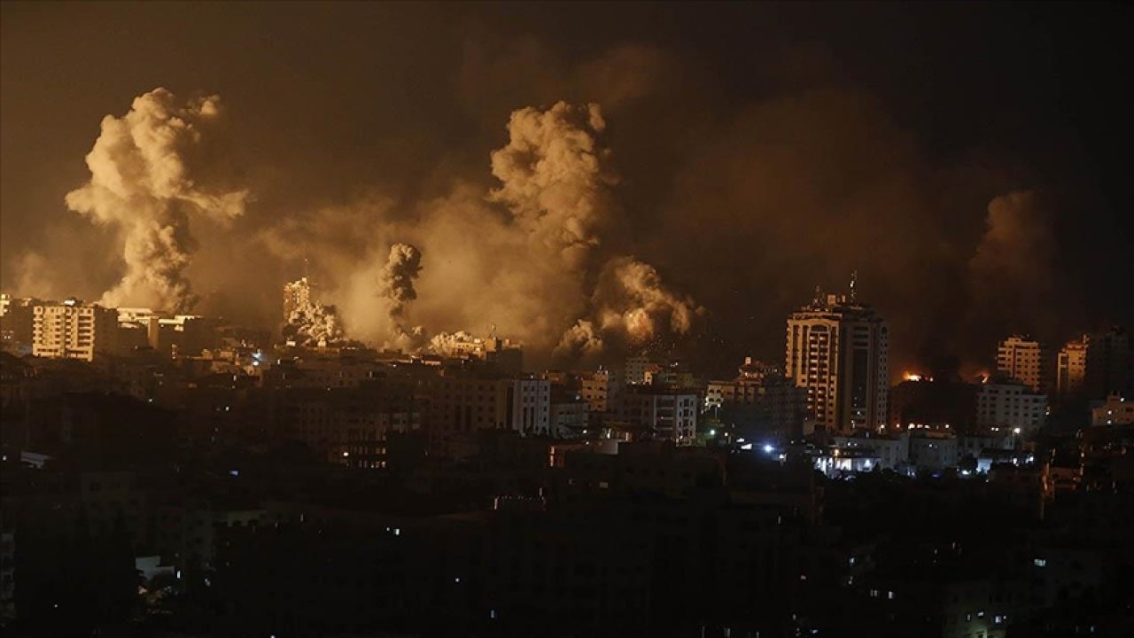 gazze yoğun bombardıman altında