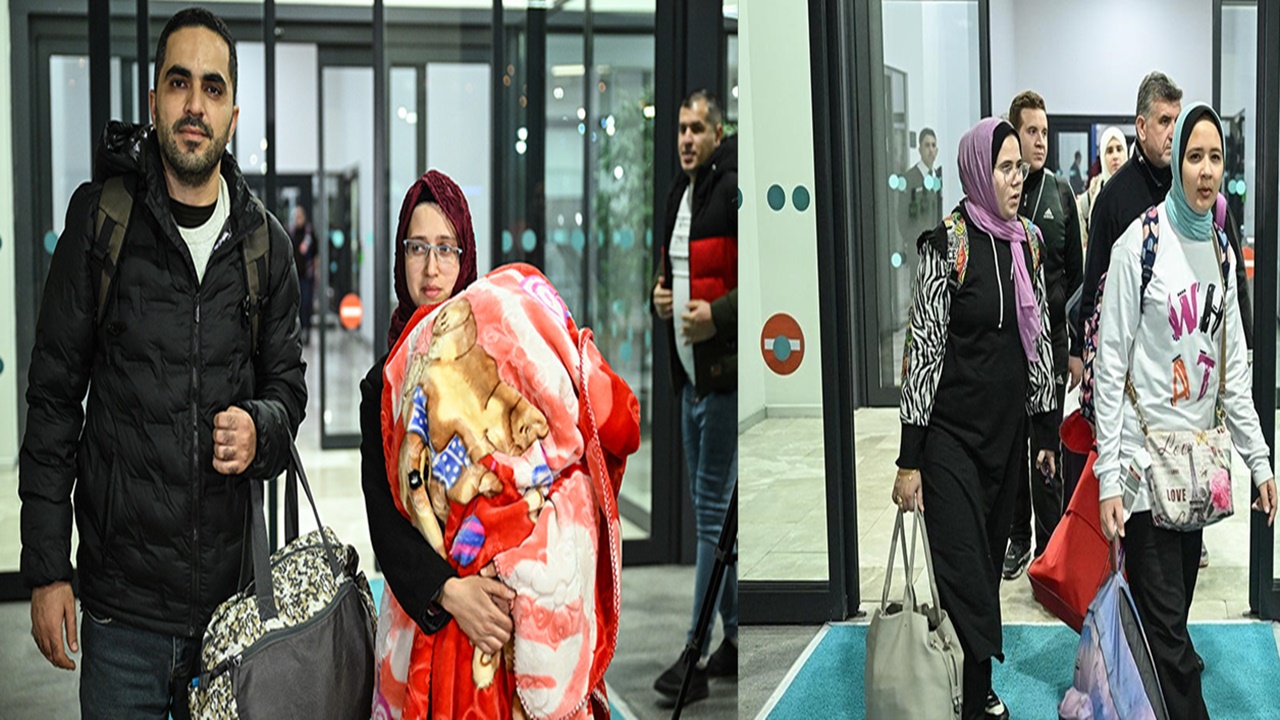 gazzeden Çıkarılan türk vatandaşları İstanbula ulaştı