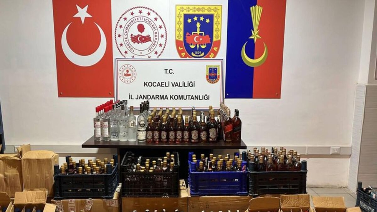 gebzede 1023 kaçak İçki ele geçirildi