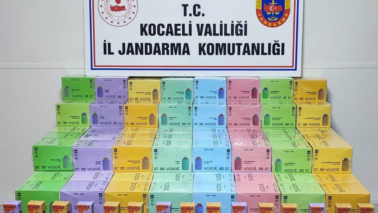 gebzede elektronik sigara kaçakçılığına karşı operasyon