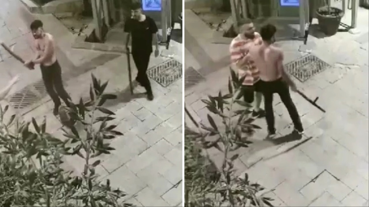 genç Çift Çivili sopalar ve Şişelerle dövüldü