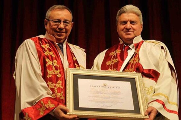 Gjorge Ivanov’a Trakya Üniversitesi’nde Fahri Doktora Unvanı Verildi